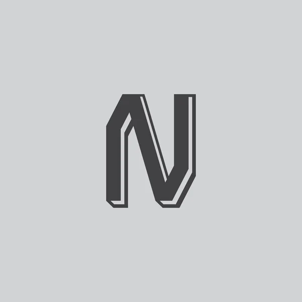 高级向量N的首字母标志类型为奢侈品牌 雅致时尚的设计为您的精英公司 — 图库矢量图片