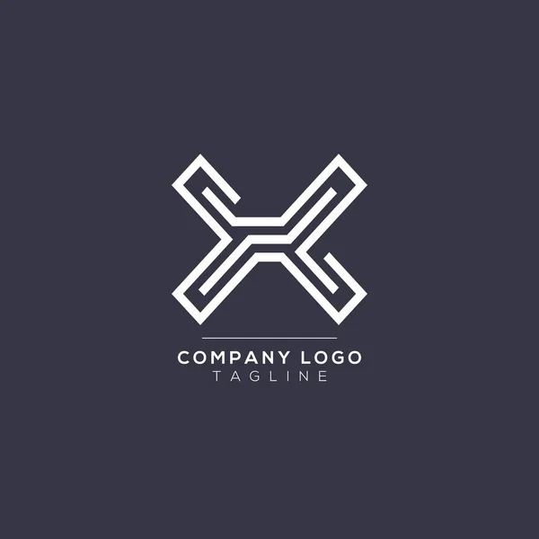 Abstrato Letra Design Logotipo Modelo Design Emblema Criativo Premium Minimal — Vetor de Stock