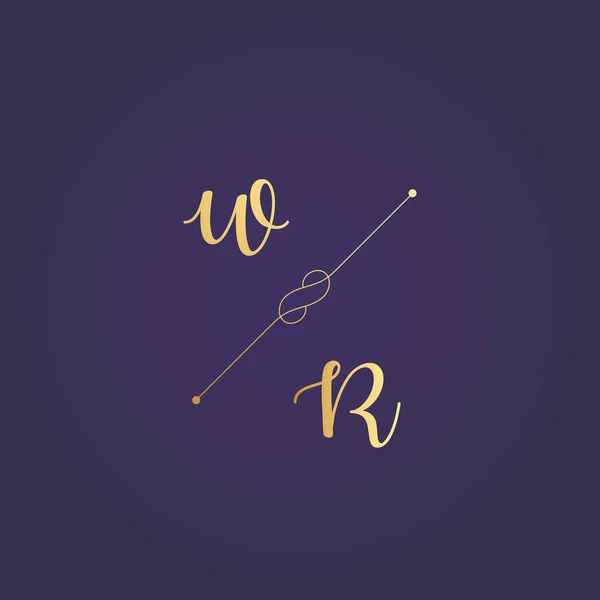 Initialen Letter Alfabet Aquarel Logo Branding Set Collectie Vrouwelijke Logotype — Stockvector