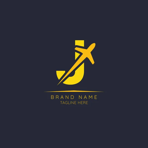 Letra Inicial Logo Design Incorporada Plano Diseño Ilustración Vectorial Minimalista — Archivo Imágenes Vectoriales