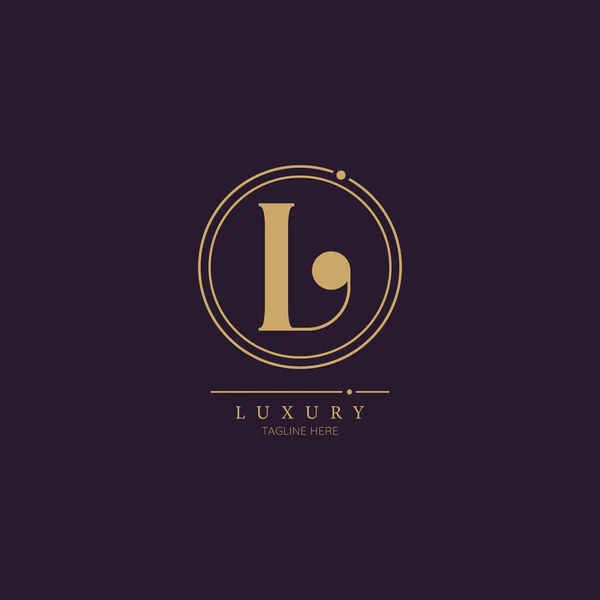 Luxus Anfangsbuchstabe Business Logo Design Alphabet Icon Vector Symbol Elegante — Stockvektor