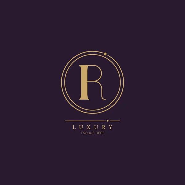 Letra Inicial Luxo Business Logo Design Alphabet Ícone Vector Symbol —  Vetores de Stock