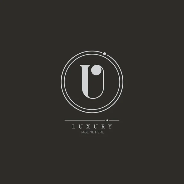 Letra Inicial Lujo Business Logo Design Alfabeto Icono Símbolo Vectorial — Archivo Imágenes Vectoriales