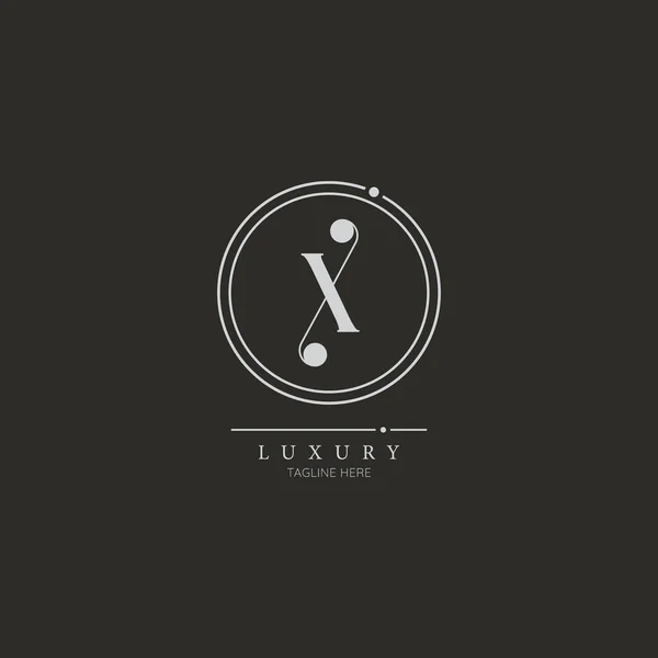 Lettera Iniziale Lusso Business Logo Design Alfabeto Icona Simbolo Vettoriale — Vettoriale Stock