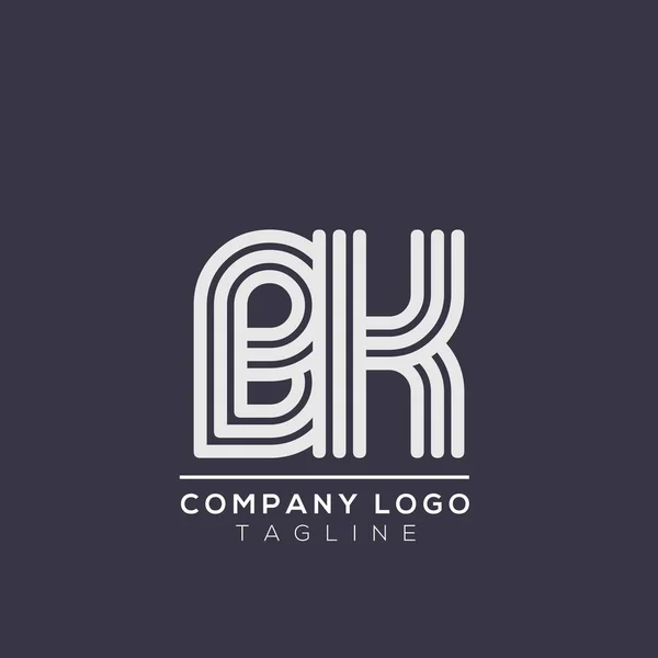 Buchstabe Alphabet Logo Zeichen Symbol Modernes Vektor Logo Design Für — Stockvektor