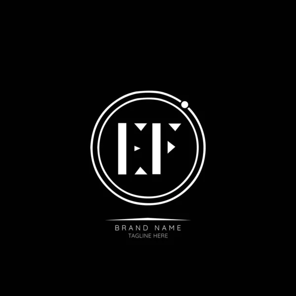 Modern Luxury Letter Business Logo Design Alphabet Ícone Vector Symbol — Vetor de Stock