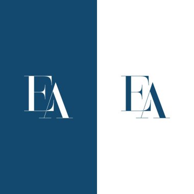 Initial letter ea henri vector icon