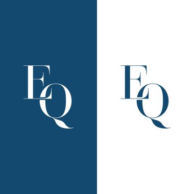 Initial letter eq henri vector icon
