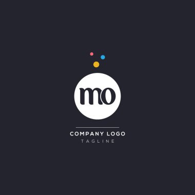 Initial letter mo bubble vector icon