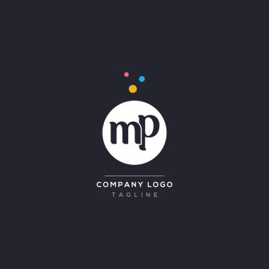 Initial letter mp bubble vector icon