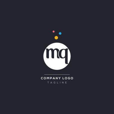 Initial letter mq bubble vector icon