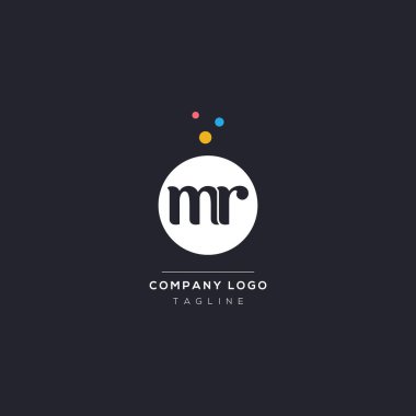 Initial letter mr bubble vector icon