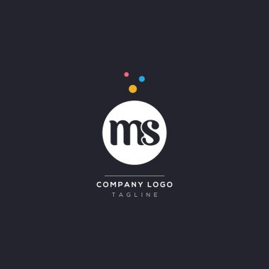 Initial letter ms bubble vector icon