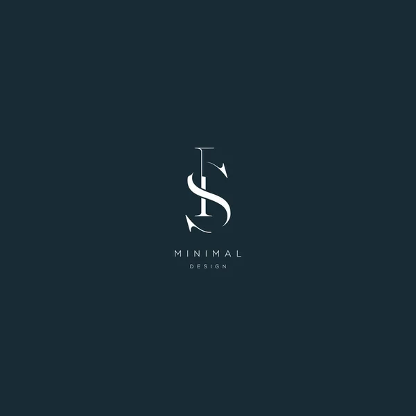 Initial Letter Minimal Vector Icon — Archivo Imágenes Vectoriales