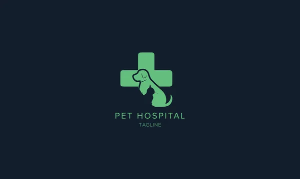 Creative Pet Health Care Medical Logo Design Template — Wektor stockowy