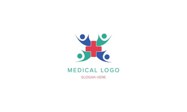 Medicine Medical Clinic Pharmaceutical Hospital Logo Icon — Stockvektor