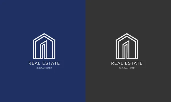 Illustration Grafischer Vektor Des Hauses Gebäude Logo Design — Stockvektor
