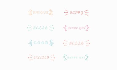 Simple hand drawn speech bubble. Modern vector design template