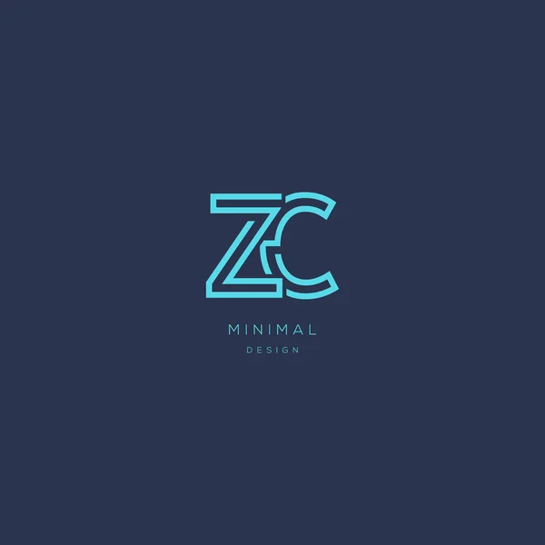 初期文字Zc最小ベクトル設計 — ストックベクタ