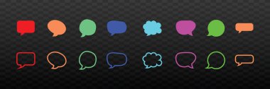Bubble ask question vector icon design template. Modern vector design template