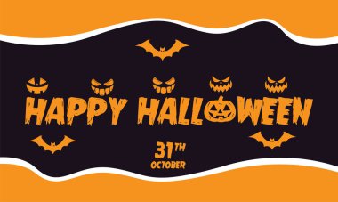 Cadılar Bayramı vektör ikonu tasarımı. Modern vektör simgesi tasarım şablonu