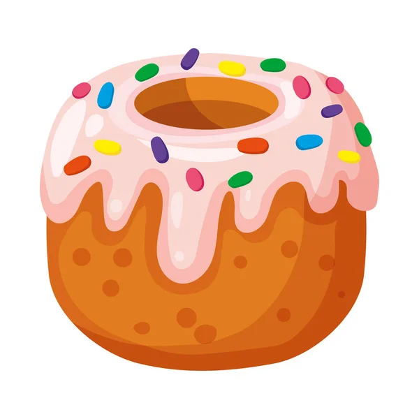 Πασχαλινή τούρτα, γλύκα. Γλυκό φαγητό, αρτοποιείο, διανυσματική απεικόνιση — Διανυσματικό Αρχείο