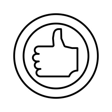 Icon Hand Thumb Up Casino Kumar Makinesi hattı, düzenlenebilir vuruş. Kumar sembolü, nesne. Vektör illüstrasyonu