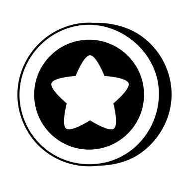 Icon Star Slot Machine shape. Gambling symbol, object. Vector illustration isolated