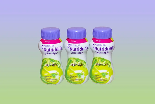 Varsóvia Polônia 2021 Novembro Nutridrink Juice Style Food Para Fins — Fotografia de Stock