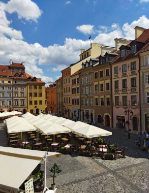 Varşova, Mazovia, Polonya 8 Ağustos 2021 Eski Kent Pazar Meydanı