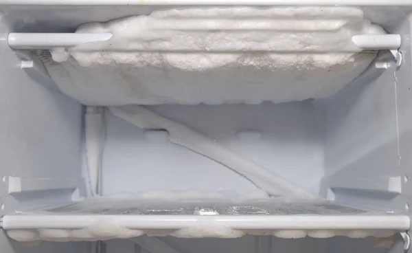 Preparation Thawing Ice Bound Freezer — Stock Photo, Image