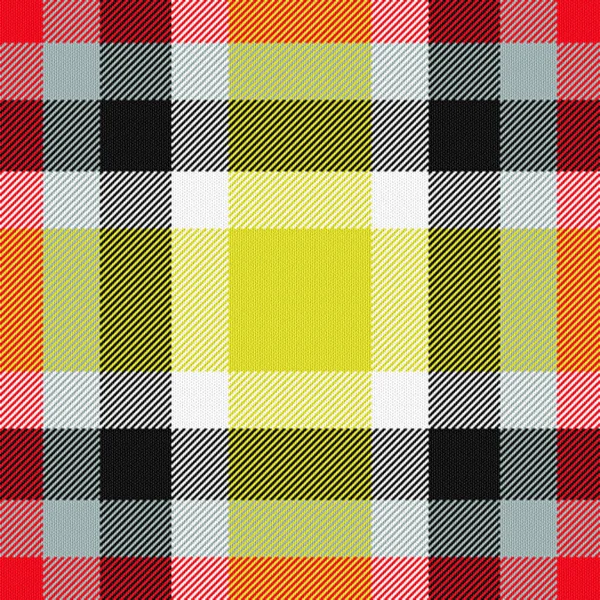 Beautiful Seamless Noble Tartan Yellow Black Red Colors Abstract Classic — Stock Photo, Image