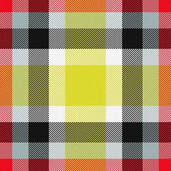 Belles Couleurs Nobles Tartan Sans Couture Jaune Noir Rouge Modèle — Photo