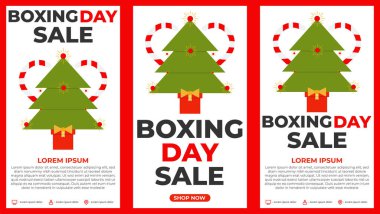 Boks günü sosyal medya hikayeleri koleksiyon tasarımı şablonu