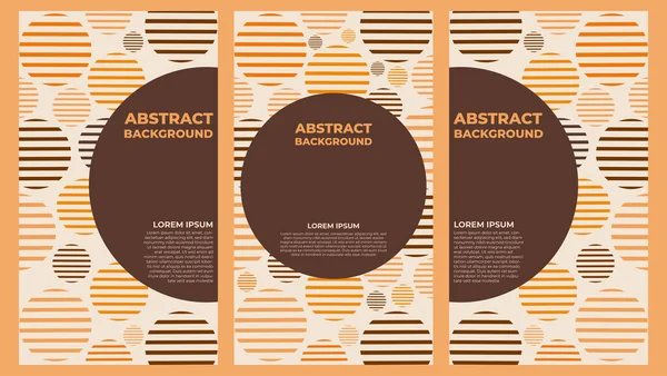Abstrakte Geometrische Social Media Stories Sammlung Vorlage Design — Stockvektor