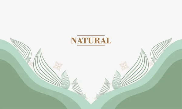 Fondo Diseño Plano Natural Abstracto Simple — Vector de stock