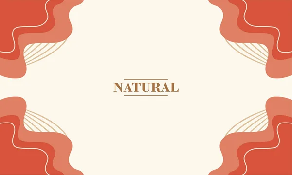 Einfache Abstrakte Natürliche Flache Design Hintergrund — Stockvektor