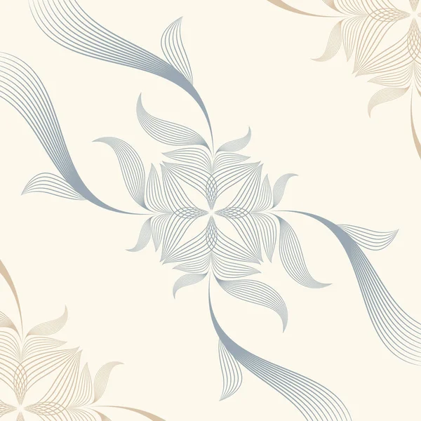 Vacker Dekorativ Naturlig Blommig Illustration Design — Stock vektor