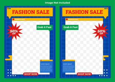 Retro calssic moda satış broşürü şürü