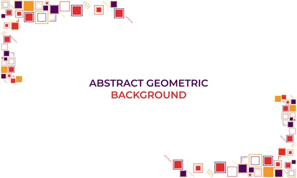Bunte Abstrakte Geometrische Hintergrund — Stockvektor