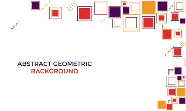 Fond Géométrique Abstrait Coloré — Image vectorielle