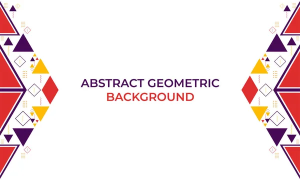 Colorato Triangolo Forma Geometrica Sfondo — Vettoriale Stock