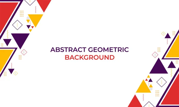 Triangle Coloré Forme Géométrique Fond — Image vectorielle