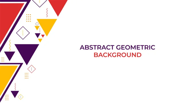 Colorful Triangle Geometric Shape Background — Stock Vector