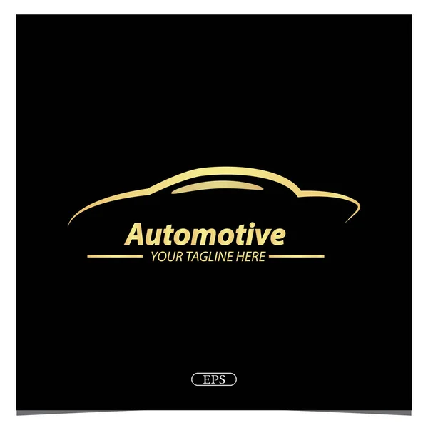 Luxus Gold Automotive Logo Premium Elegante Vorlage Vektor Eps — Stockvektor