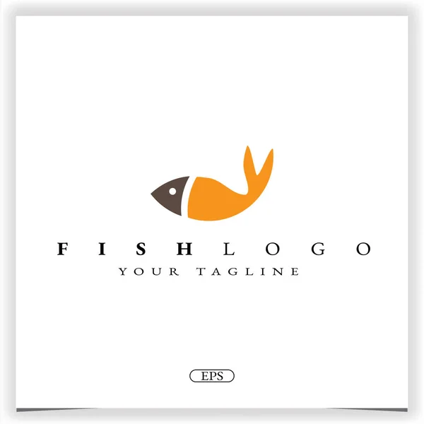Fish Logo Premium Elegant Template Vector Eps — стоковый вектор