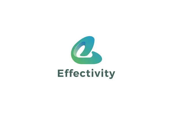 Letter Creatieve Blauwe Kleur Technologische Business Logo — Stockvector