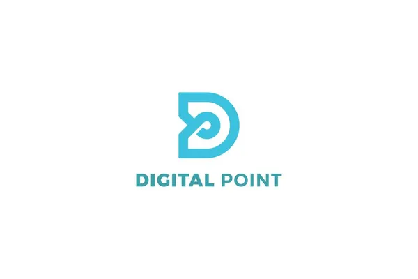 Επιστολή Digital Point Creative Business Logo Design — Διανυσματικό Αρχείο