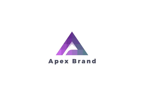 Буква Logo Purple Colour Pixel — стоковый вектор
