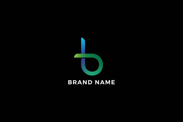 Letter Creative Green Colour Awesome Logo — Stock Vector